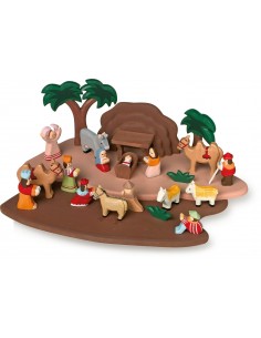 Crèche sur plateau