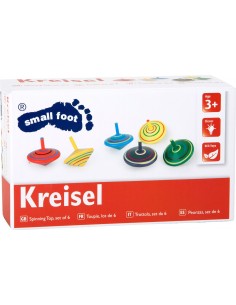 Toupies en bois, rayées 2