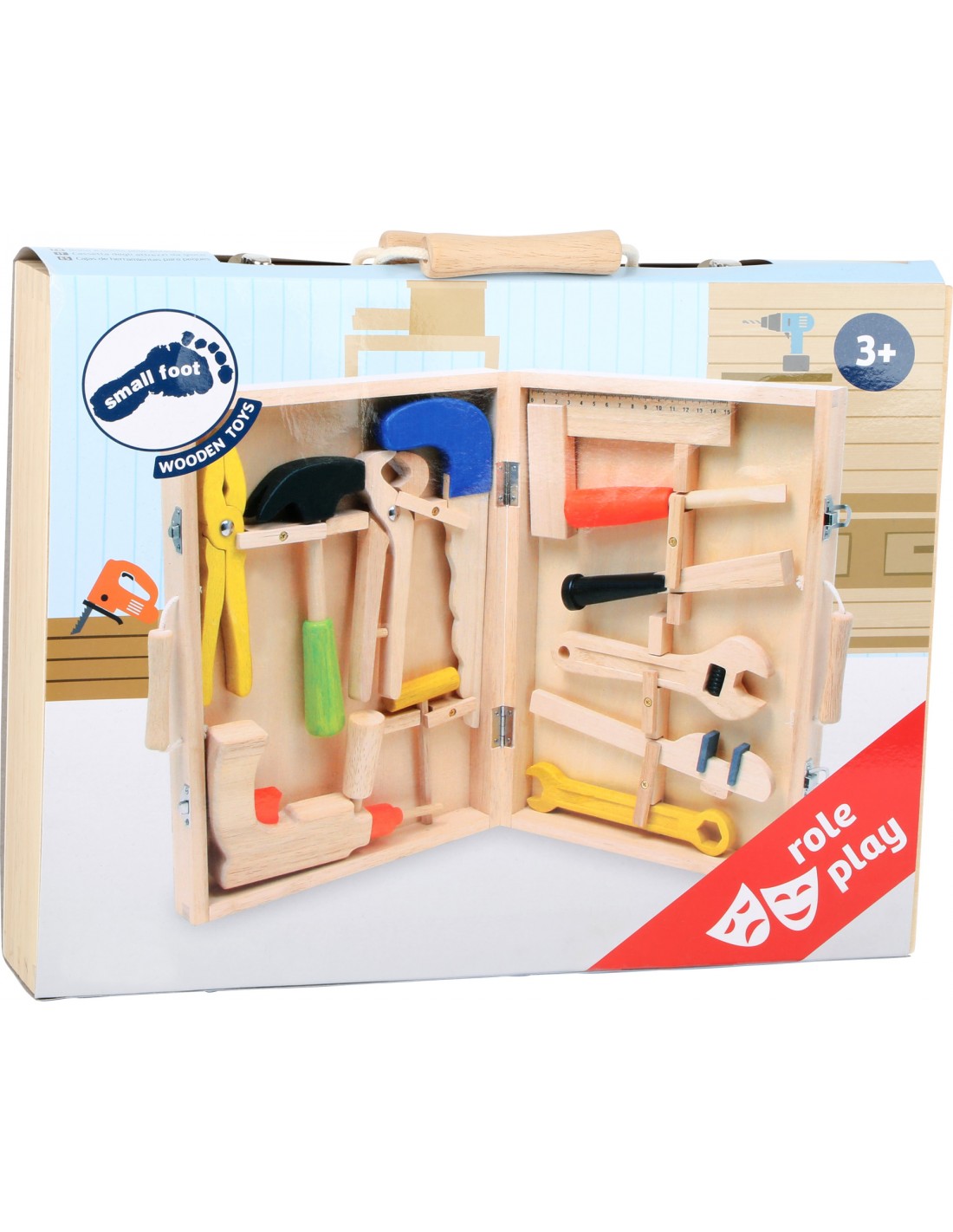 Boîte à outils en bois pour enfants