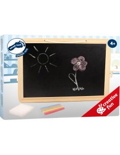 Ardoise et lot de craies de...