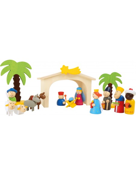 Crèche en bois - set de jeu