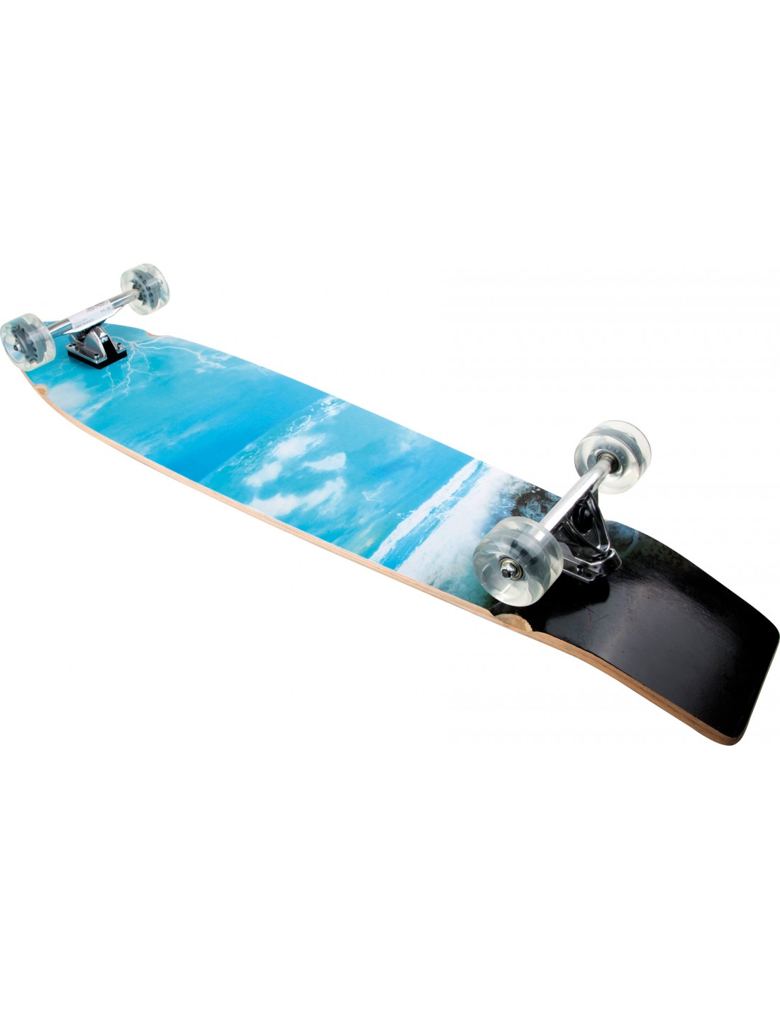 Longboard "Surfeur" en bois