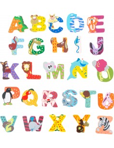 Lettre en bois "Animaux" O 2