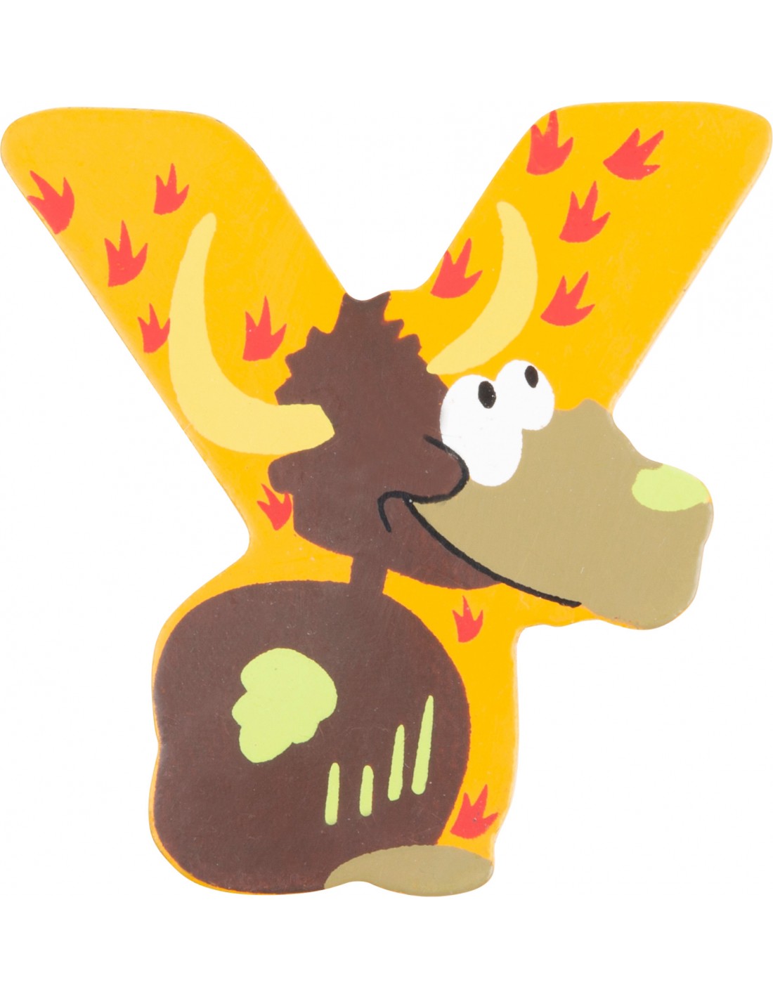 Animal Qui Commence Par Y Lettre en bois "Animaux" Y