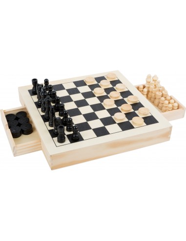 Kit de jeux Echecs, dames & jeu du...