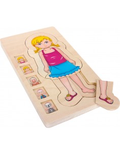 Puzzle à étages Anatomie Fille