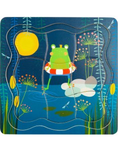 Puzzle à étages Roi grenouille 2