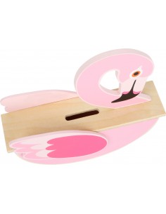 Tirelire flamant rose 2