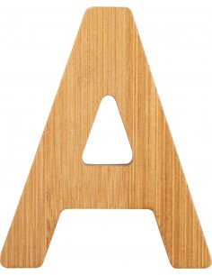 Lettres alphabet en bambou A