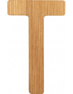Lettres alphabet en bambou T