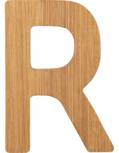 Lettres alphabet en bambou R