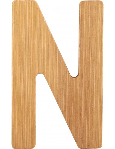 Lettres alphabet en bambou N