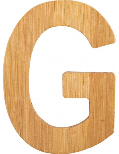 Lettres alphabet en bambou G