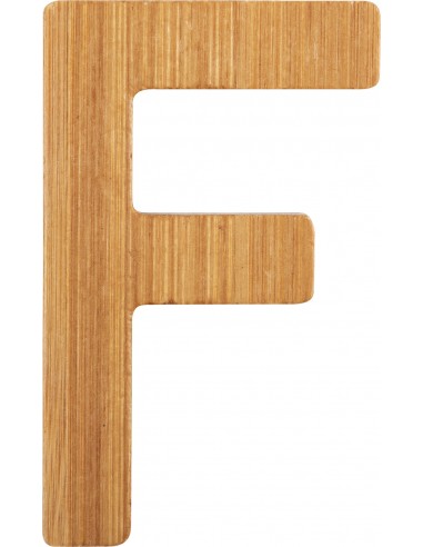 Lettres alphabet en bambou F