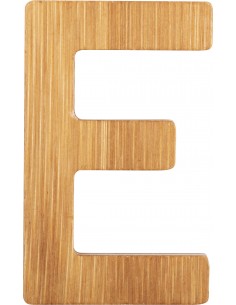 Lettres alphabet en bambou E