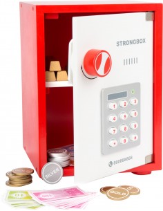 Coffre-fort avec argent à...