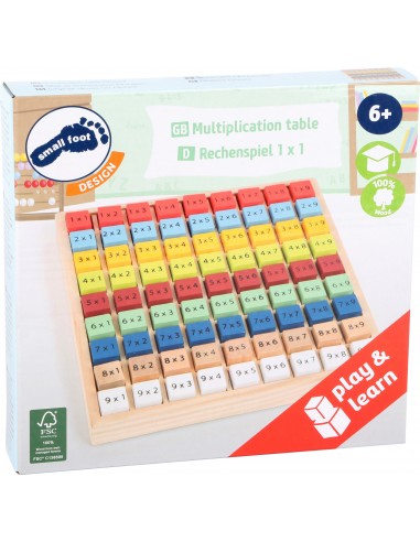 Table de multiplication multicolore...