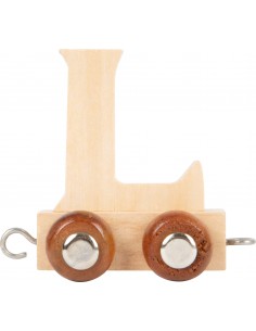 Train de lettre en bois L