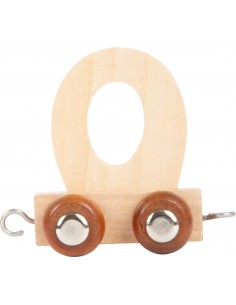 Train de lettre en bois O