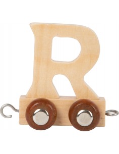 Train de lettre en bois R