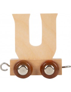Train de lettre en bois U