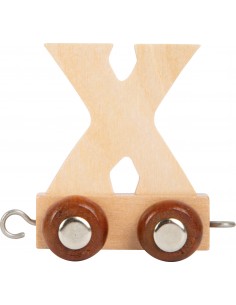 Train de lettre en bois X