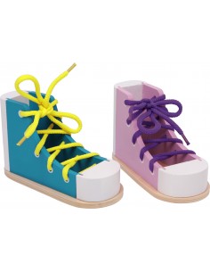 Chaussures à lacer colorées