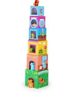 Cubes à empiler Animaux...