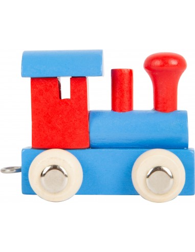 Train de lettres Locomotive, rouge & bleu