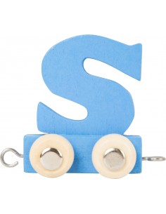 Train de lettres en couleur S