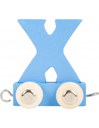 Train de lettres en couleur X