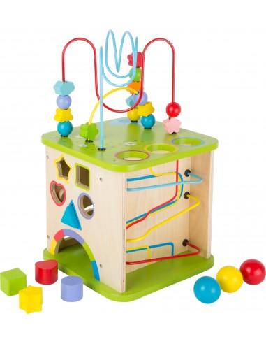 Cube de motricité avec circuit à boules