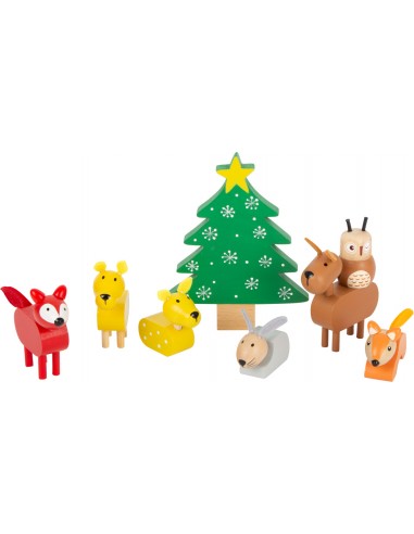 Set de jeu Noël des animaux de la forêt