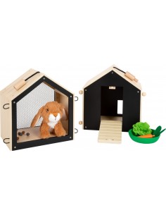 Clapier à lapin avec enclos 2