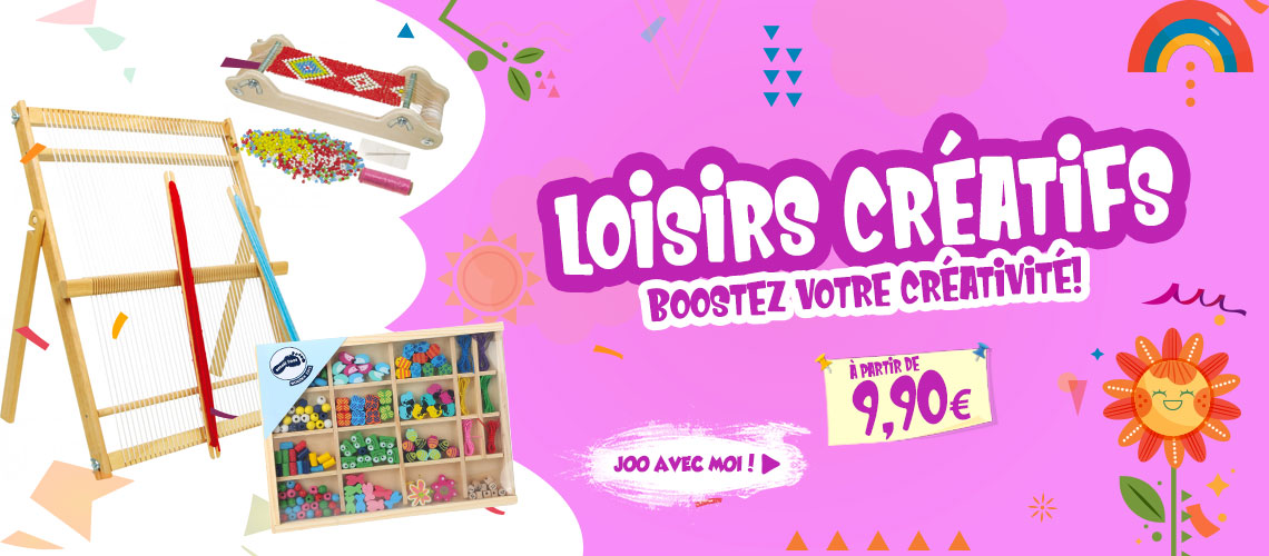 Loisirs créatifs, métier à tisser, collier de perles